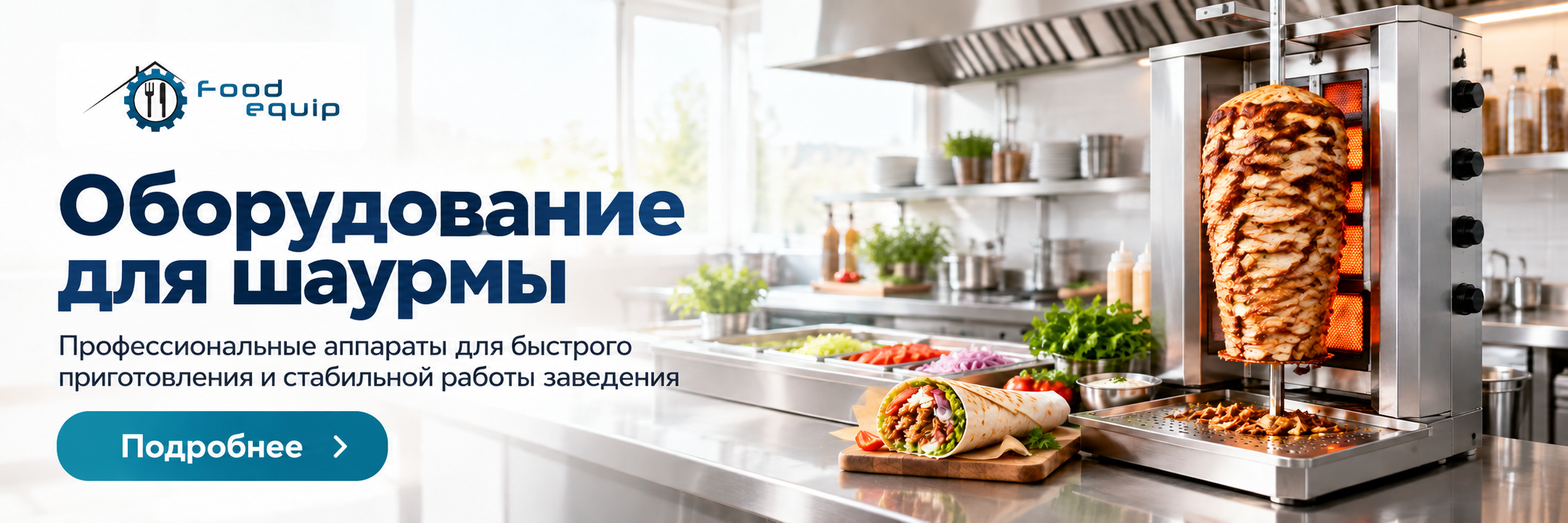 Оборудование для шаурмы — профессиональные аппараты Food Equip
