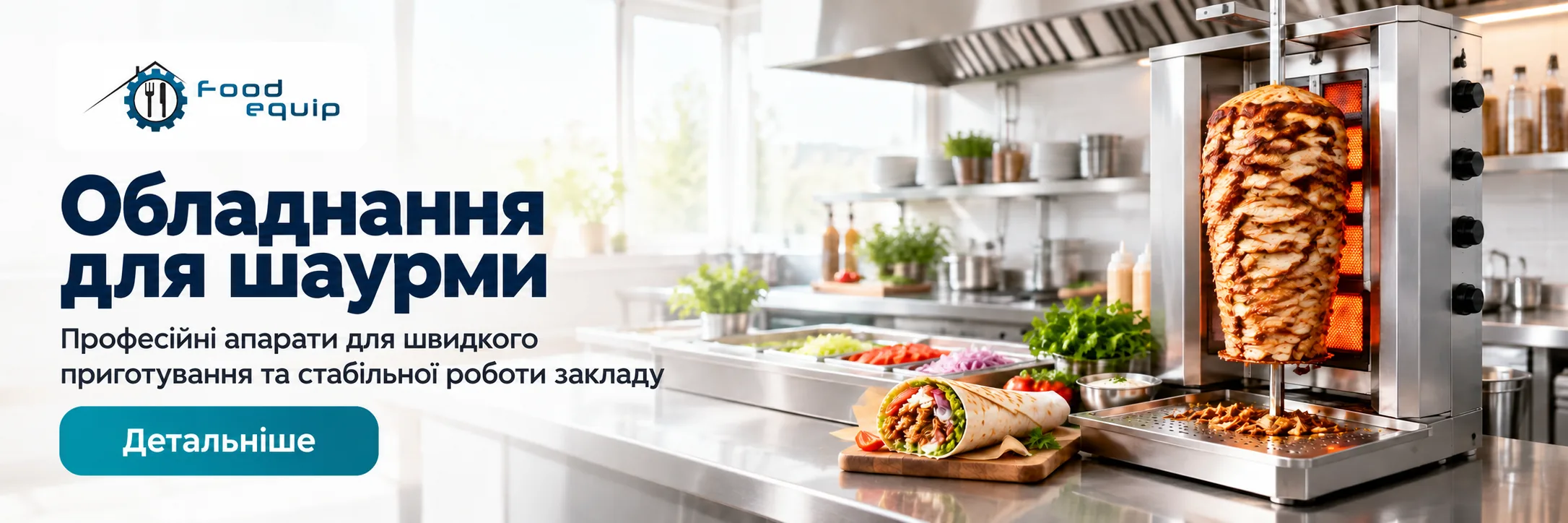 Обладнання для шаурми — професійні апарати Food Equip