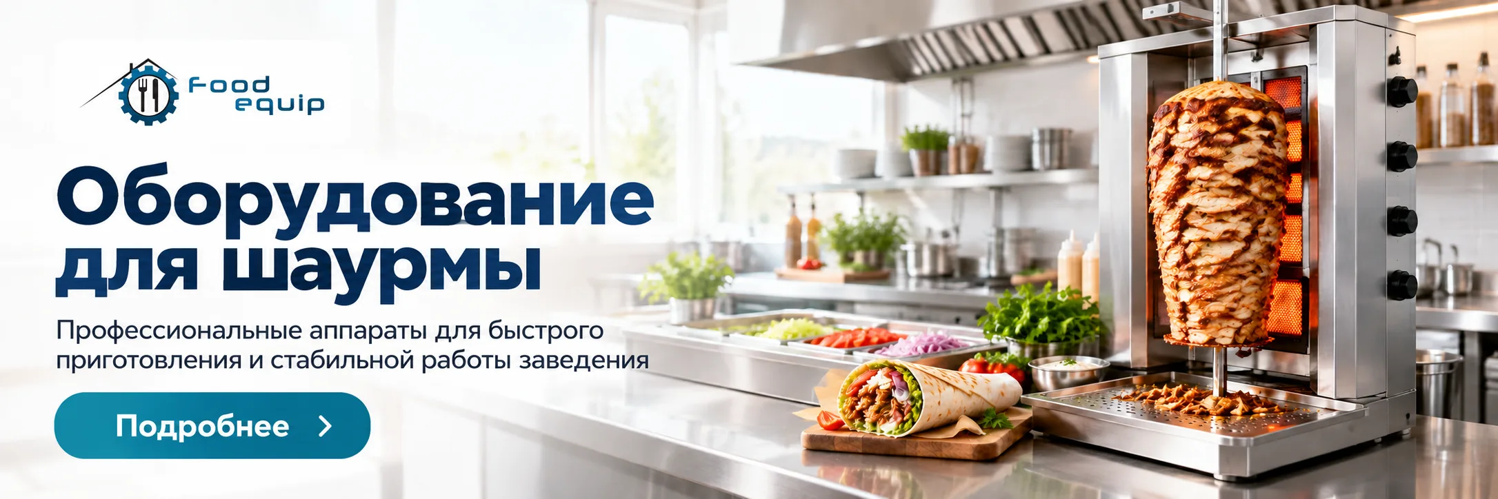 Оборудование для шаурмы — профессиональные аппараты Food Equip