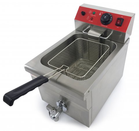 Фритюрница электрическая GoodFood EF12A1 с краном