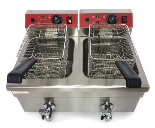 Фритюрница электрическая GoodFood EF12A2 с краном