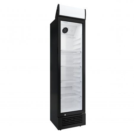 Шафа холодильна для напоїв GoodFood BC225BW2LED чорна-біла 