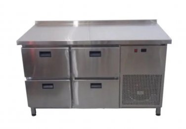 Холодильний стіл 4 ящики 1400х700х850 Tehma