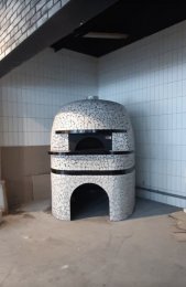 Печь для пиццы на дровах стационарная (