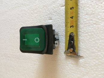 Выключатель широкий зеленый для контактного гриля CG/DCG/CGL - 28963 AIRHOT