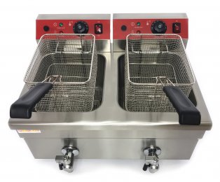 Фритюрница электрическая GoodFood EF12A2 с краном
