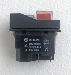  Кнопка пусковая электромагнитная KLD-28 для хлеборезки GASTROMIX SH-31