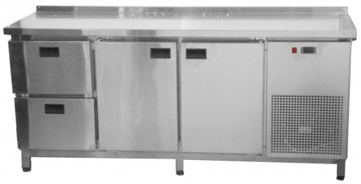 Холодильный стол 2 двери + 2 ящика 1860х700х850 Tehma